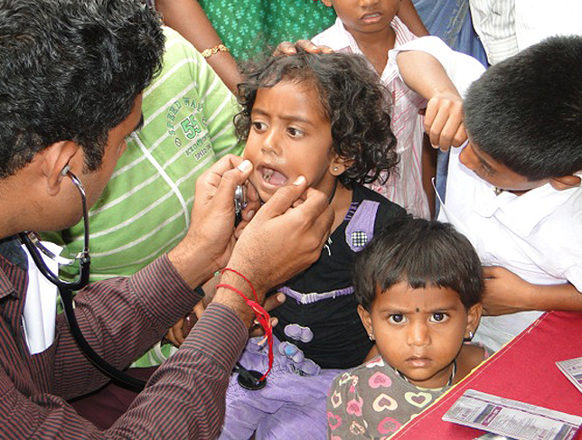 Medical Camp im Bettlerquartier