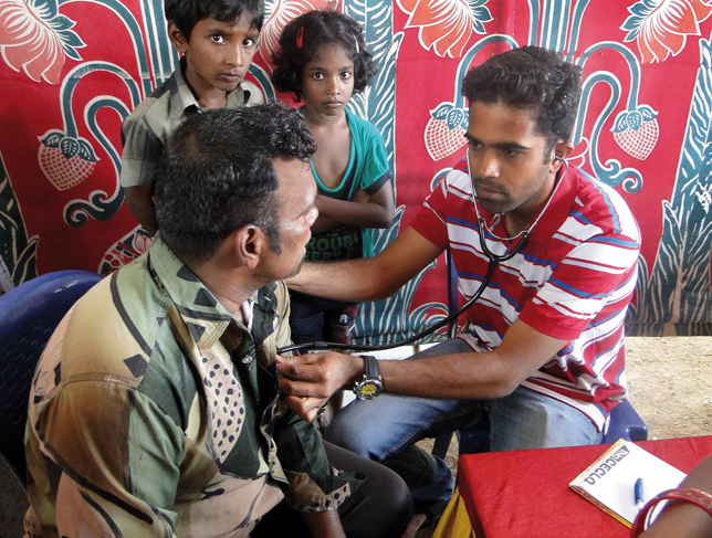 Medical Camp  in den Slums Ambedkar Adidravida